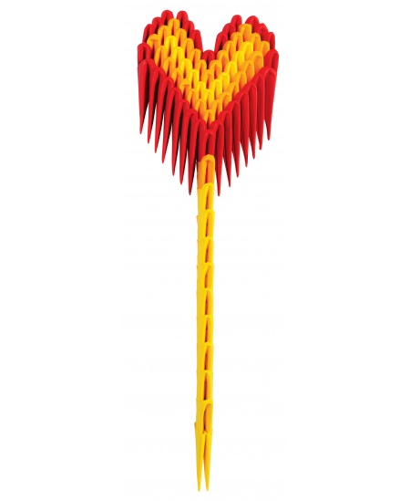 3D origami komplekt väikelastele CREAGAMI Kids Süda