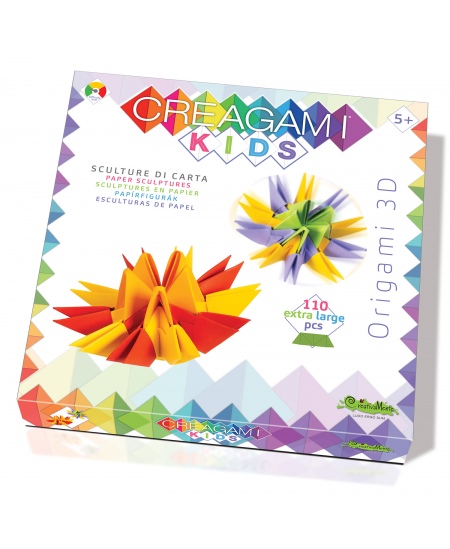 3D origami komplekt väikelastele CREAGAMI Kids Kaks vurrit