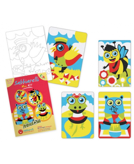 Liivajoonistamise komplekt SABBIARELLI Ägedad loomad