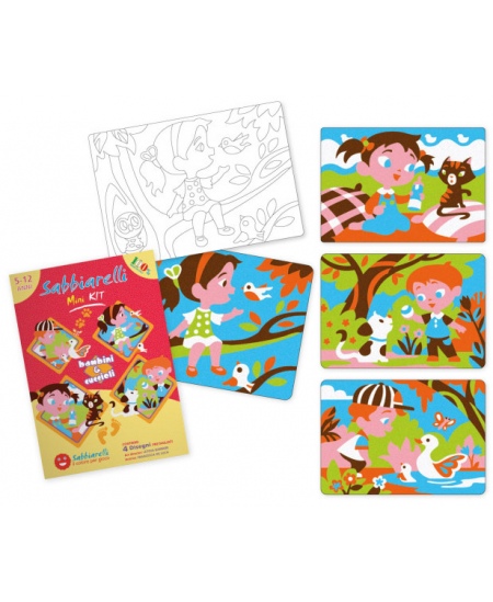 Liivajoonistamise komplekt SABBIARELLI Lapsed ja lemmikloomad