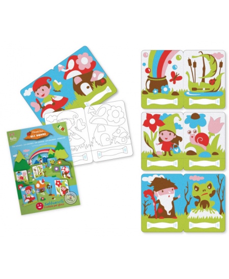 Liivajoonistamise komplekt SABBIARELLI Muinasjutt gnoomidest