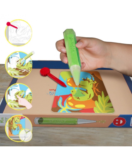 Liivajoonistamise komplekt SABBIARELLI Dinosaurused liivas