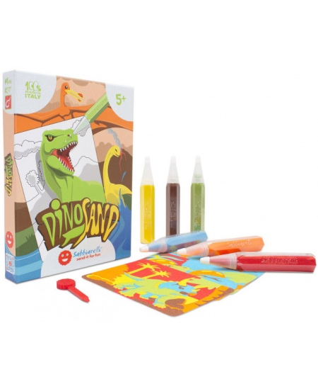 Liivajoonistamise komplekt SABBIARELLI Dinosaurused liivas