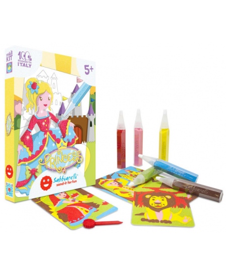 Liivajoonistamise komplekt SABBIARELLI Printsessid