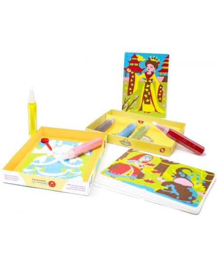 Liivajoonistamise komplekt SABBIARELLI Printsessid