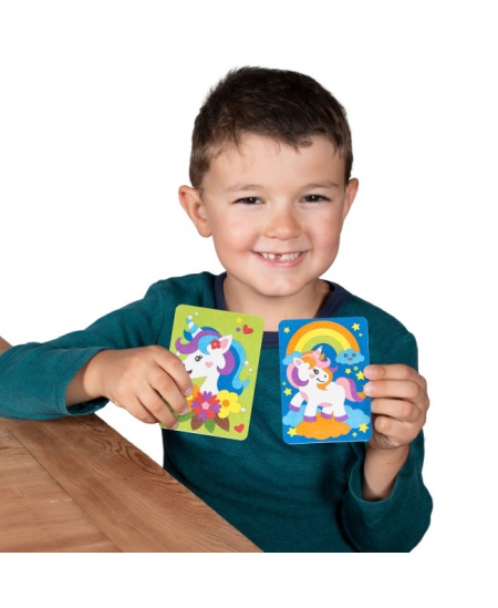 Liivajoonistamise komplekt kotis SABBIARELLI Ükssarvikud