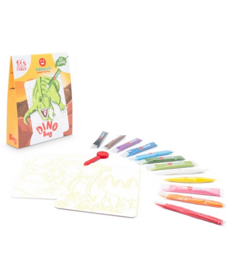 Liivajoonistamise komplekt kotis SABBIARELLI Dinosaurused
