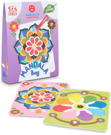 Liivajoonistamise komplekt kotis SABBIARELLI Mandala