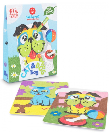 Liivajoonistamise komplekt kotis SABBIARELLI Kassid ja koerad