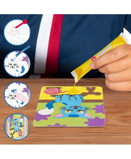 Liivajoonistamise komplekt kotis SABBIARELLI Kassid ja koerad