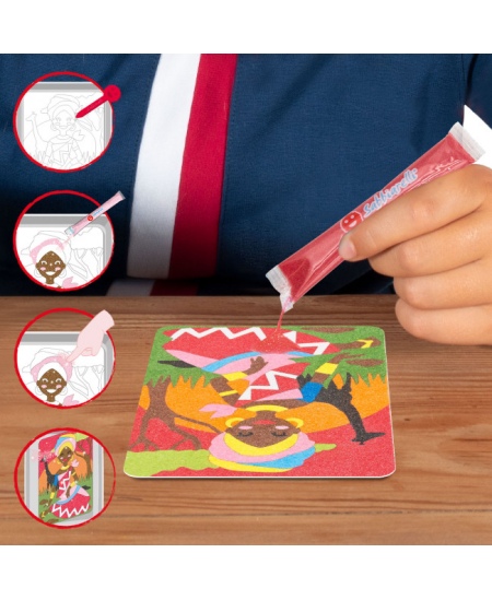 Liivajoonistamise komplekt kotis SABBIARELLI Printsessid