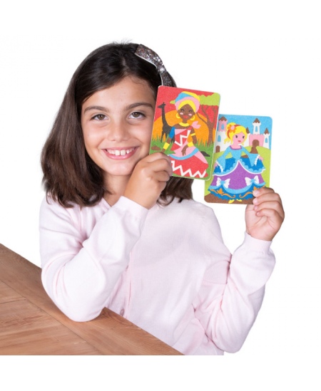 Liivajoonistamise komplekt kotis SABBIARELLI Printsessid