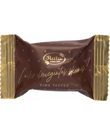 Piimašokolaadi RŪTA kommid cappuccino-maitselise täidisega, 1 kg