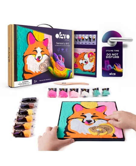 3D saviga värvimise komplekt OKTO Rebane, 30x30 cm