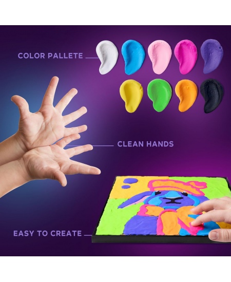 3D saviga värvimise komplekt OKTO Jänes, 30x30 cm