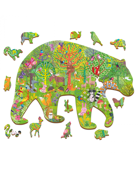 Puidust pusle LUDATTICA Mets, 48 osa