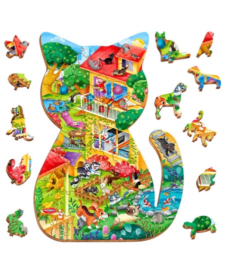 Puidust pusle LUDATTICA Lemmikloomad, 48 osa