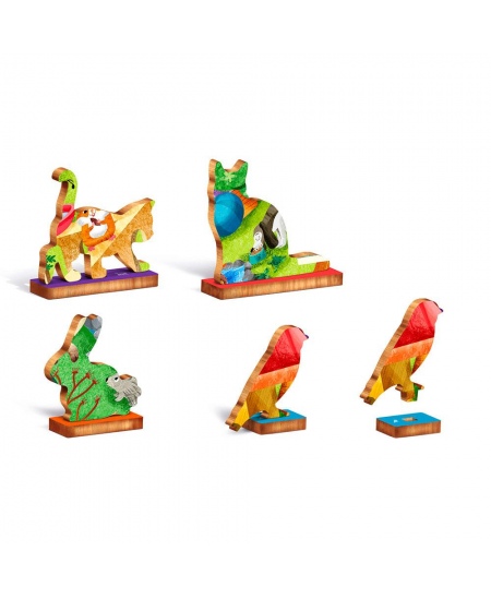 Puidust pusle LUDATTICA Lemmikloomad, 48 osa