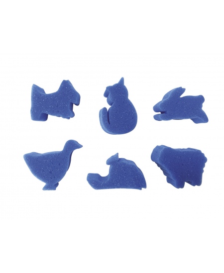 Švamm-templid värvimiseks GRAINE CREATIVE Koduloomad, 50x50 mm, 6 tk