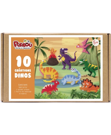 Triigitav pärlimosaiik PERLOU Dinosaurused, 3000 helmest