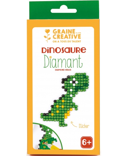 Teemantmosaiik kleebisel GRAINE CREATIVE Dinosaurus