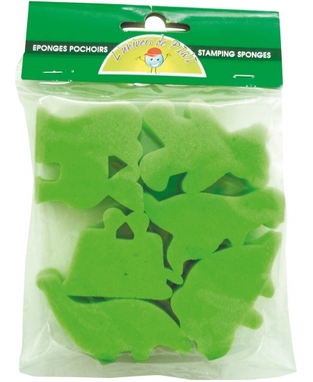 Švamm-templid värvimiseks GRAINE CREATIVE Loomad, 50x50 mm, 6 tk