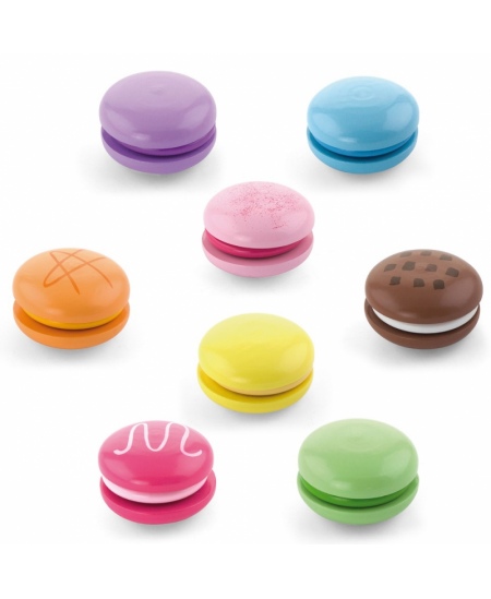 Puidust mänguasjade komplekt VIGA Macaroons, 8 tk.