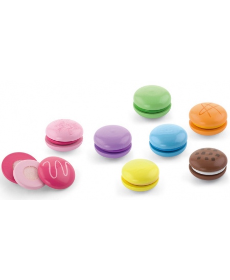 Puidust mänguasjade komplekt VIGA Macaroons, 8 tk.