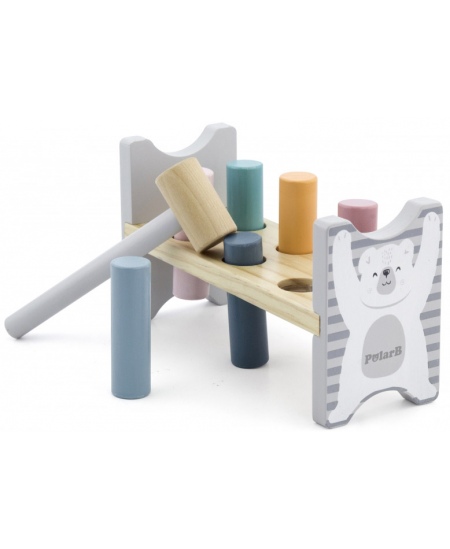 Puidust tagumismäng haamriga VIGA PolarB