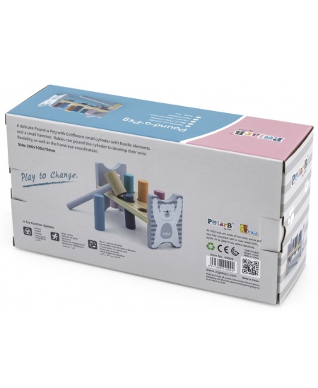 Puidust tagumismäng haamriga VIGA PolarB