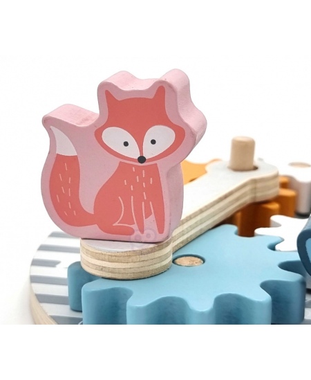 Mäng puidust hammasratastega VIGA PolarB Loomad