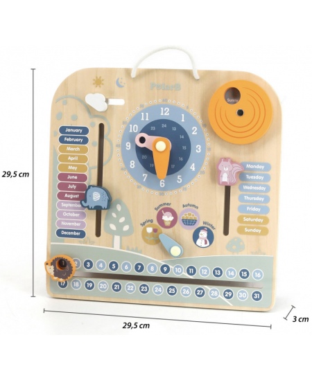 Puidust kalender ja kell VIGA PolarB