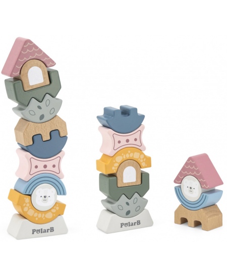 Puidust tasakaalumäng-pusle VIGA PolarB Torn