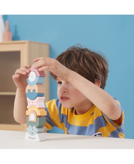 Puidust tasakaalumäng-pusle VIGA PolarB Torn