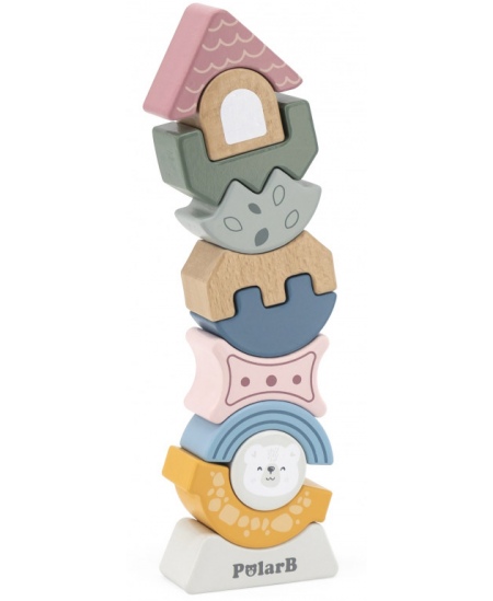 Puidust tasakaalumäng-pusle VIGA PolarB Torn