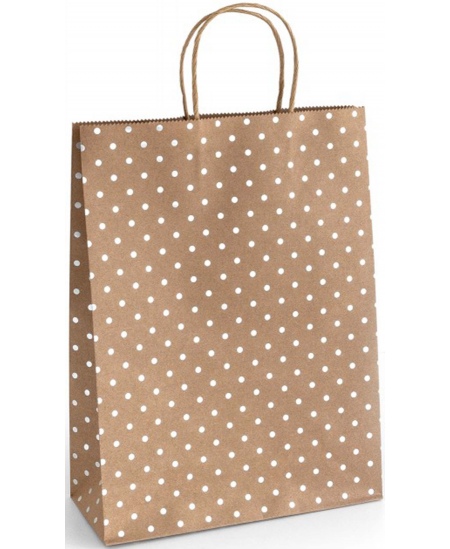 Kingikott, 33x10x24 cm, pruun hõbedaste mullidega