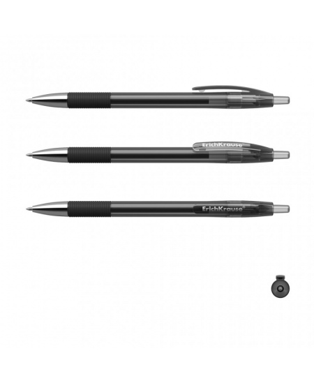 Automaatne geelpliiats ERICH KRAUSE R-301, 0,4 mm, must