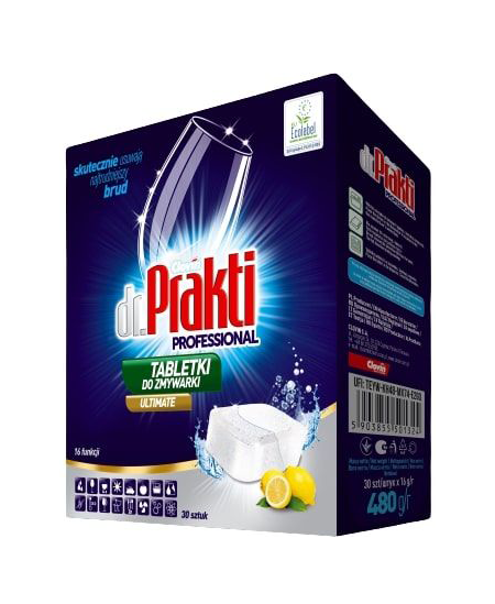 Nõudepesumasina tabletid Dr. PRAKTI, 30 tk.