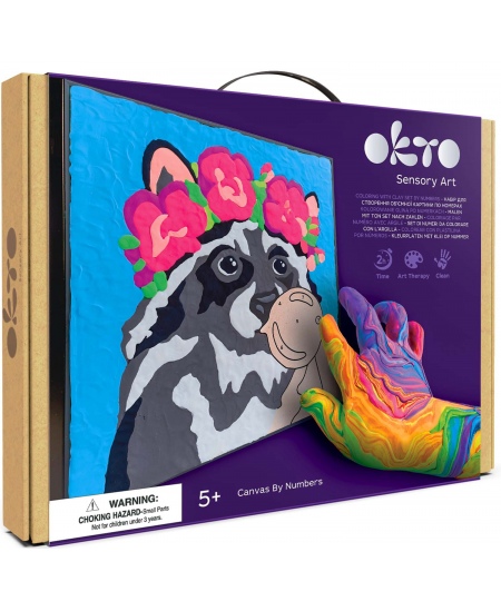 3D saviga värvimise komplekt OKTO Pesukaru, 30x30 cm