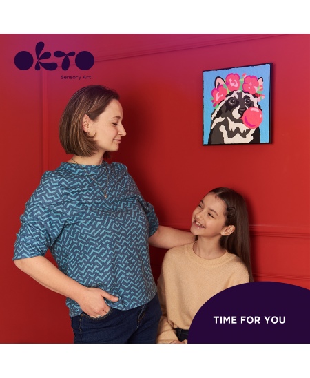 3D saviga värvimise komplekt OKTO Pesukaru, 30x30 cm