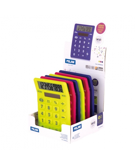 Taskuarvuti MILAN Acid, 10 kohta, kirkad värvid