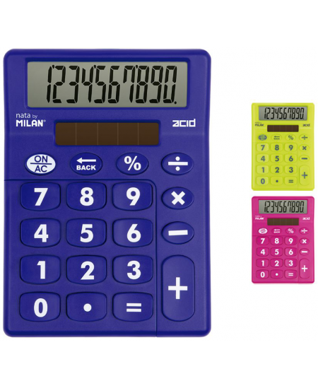 Taskuarvuti MILAN Acid, 10 kohta, kirkad värvid