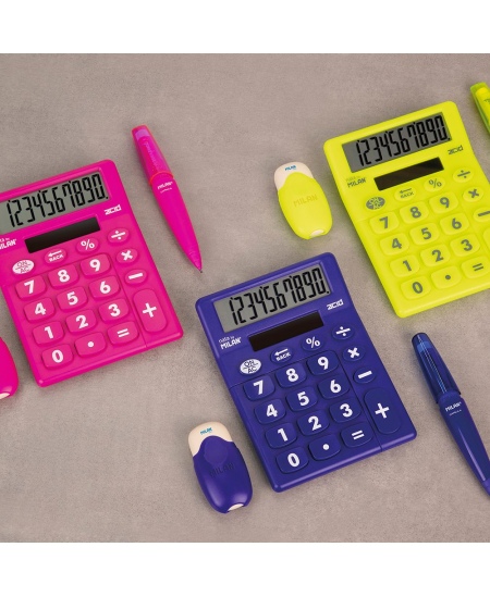 Taskuarvuti MILAN Acid, 10 kohta, kirkad värvid