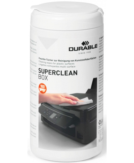 Niisked salvrätikud DURABLE SUPERCLEAN, 100 tk.