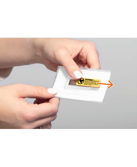 Nimekaardi hoidik DURABLE CLICK FOLD, 54x90 mm