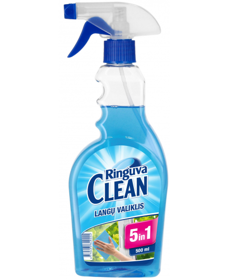 Aknapuhastusvahend RINGUVA CLEAN 5in1, pihustiga, 500 ml