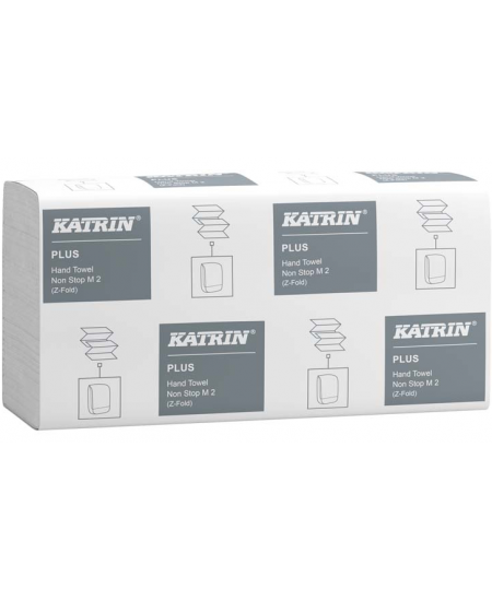 Leht-paberkäterätid KATRIN Plus Non Stop M 2, 87181, Z-volt, 135 lehte, 1 pakk