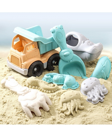 Liivamänguasjade komplekt autoga WOOPIE, 7-osaline