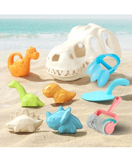 Liivamänguasjade komplekt WOOPIE Dinosauruste väljakaevamised, 9-osaline