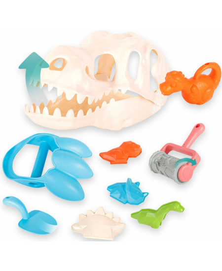 Liivamänguasjade komplekt WOOPIE Dinosauruste väljakaevamised, 9-osaline